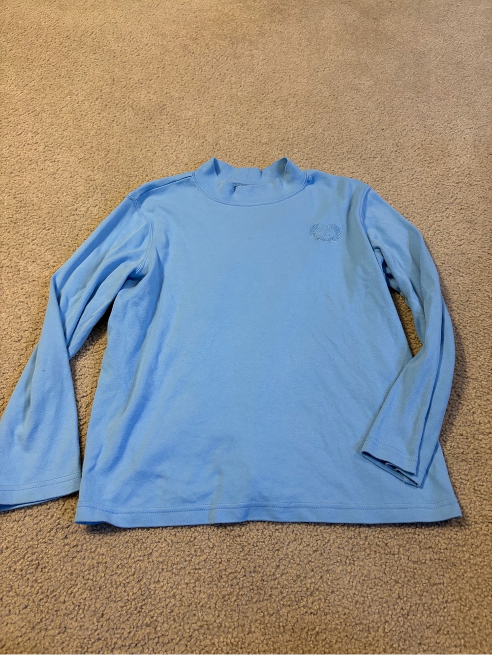 Blair Baby Blue Long Sleeve turtleneck Top